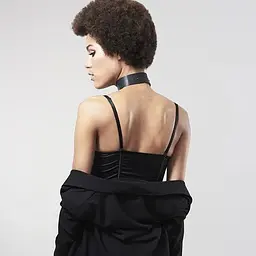Чокер Bijoux Indiscrets Maze - Wide Chocker Black - мініатюра 9