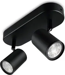 WiZ Світильник точковий накладний розумний IMAGEO Spots, 2х5W, 2200-6500K, RGB, Wi-Fi, чорний - мініатюра 6
