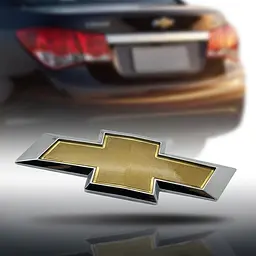 Емблема задня Chevrolet Cruze (2009-2014р) золото+хром 170х55мм пластик (на скотчі+напрямні) - мініатюра 3