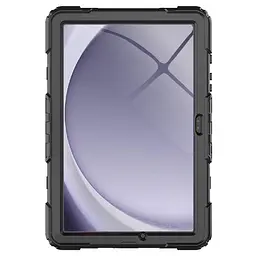 Протиударний захисний чохол для планшета Samsung Galaxy Tab A9+ (SM-X210/X216), Panzer, чорний, силікон + полікарбонат, накладка з підставкою і ремінцем на плече, з посиленими кутами, 360°, ArmorStandart (ARM82517) - мініатюра 3