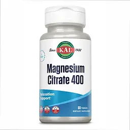 Магній цитрат, Magnesium Citrate 400 mg - 60 tabs