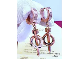 Сережки Stainlees Steel 1 321 - мініатюра 2