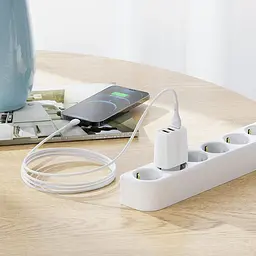 Адаптер мережевий HOCO Amazing three-port charger N15 3USB, 3.4A - мініатюра 5