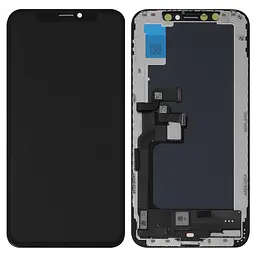 Дисплей для iPhone XS, чорний, з рамкою, , (TFT), JK