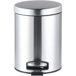 Відро для сміття з плавним закриттям кругле Mixxus Ellipse-TC0205 SS Color 5л нержавіюча сталь MI7076, Нержавіюча сталь