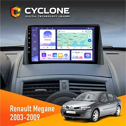 Штатна магнітола Renault Megane II 2003-2009 Cyclone C9-011 4x64, DSP Cyclone (НФ-00007111)