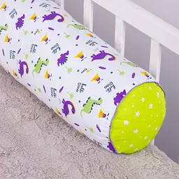 Валики-бортики MirSon Kids Time 18-0001 Hello Dino білі 2 шт. - мініатюра 4