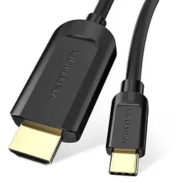 Кабель мультимедійний USB-C to HDMI M 1.5m black Vention (CGUBG)