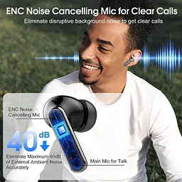 Бездротові навушники Csasan J90 Pro Bluetooth 5.3 з ENC та LED-дисплеєм - мініатюра 5