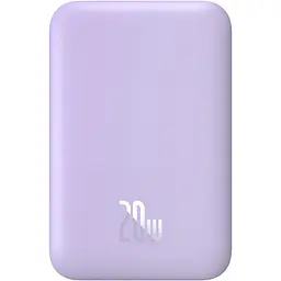 Зовнішній акумулятор Baseus Magnetic Bracket Mini 6000mAh 20W Purple (P10059002513-00) [141929] - мініатюра 2