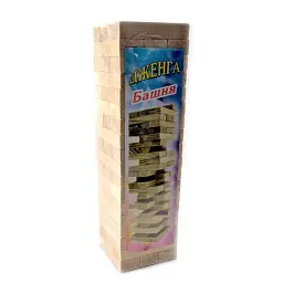 Гра настільна Дженга, масив дерева 54 бруски - мініатюра 2