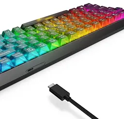 Клавіатура Lenovo Legion K510 Mini Pro, Black, USB, механічна, 84 кнопки, RGB підсвічування, 1.8 м (GY41P80864) - мініатюра 4