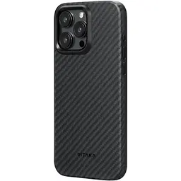 Чохол-накладка Pitaka MagEZ Case Pro 4 Twill 1500D Black/Grey для iPhone 15 Pro Max (KI1501PMP) - мініатюра 2