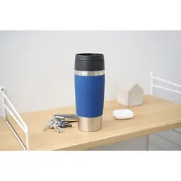 Термокружка Tefal Travel Mug Classic, 360 мл, нержавіюча сталь, синій (N2020310) - мініатюра 11