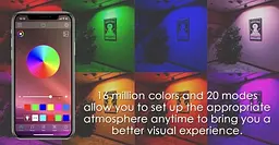 Ліхтар вуличний прожектор RGB керування через Bluetooth світильник Smart LED 7982 IP66 50 W - мініатюра 9