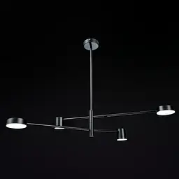 Світильник стельовий Brille підвісний BR-01 631S/4 LED 28W WW+NW+CW BK - мініатюра 4