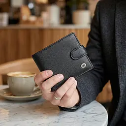 Чоловічий гаманець ST Leather 18311 (ST103) чорний - мініатюра 2