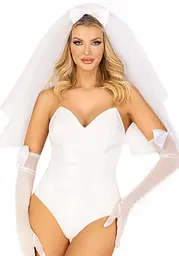 Фата нареченої Leg Avenue Tiered bridal veil O/S Whie - мініатюра 1