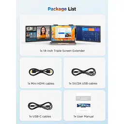Портативний монітор UPERFECT UFree Z14 Pro 14" Triple FHD 60Hz [171115] - мініатюра 6