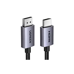 Кабель мультимедійний Ugreen DisplayPort M - HDMI M V2.0 4K 30Hz DP125 чорний 2 м (35842) - мініатюра 2