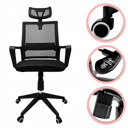Крісло офісне Kontrast Manager Black - мініатюра 5