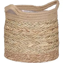 Кашпо плетене з ручками Edelman Anne 24х26 см бежеве (1088403)