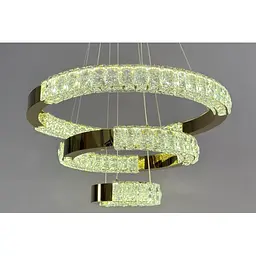 Люстра кільця Linisoln 7968-60*40*20 FG метал, кришталь, LED, 70 Вт, 120-50 см, 60*40*20 см
