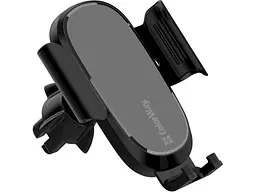 Автомобільний тримач для смартфона ColorWay Air Vent Car Wireless Charger 15W Black (CW-CHAW038Q-BK) - мініатюра 3