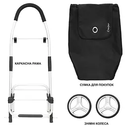 Сумка-візок ShoppingCruiser Foldable Black (604320) - мініатюра 4
