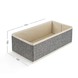 Ящик для зберігання МВМ My Home (MVM) 30x15x10 см світло-сірий (TH-28 LIGHT GRAY) - мініатюра 8