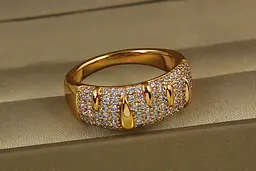 Кільце Xuping Jewelry Сталактит р 17 золотисте - мініатюра 2