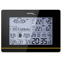 Метеостанція Technoline WS6750 Black (WS6750), Чорний - мініатюра 2