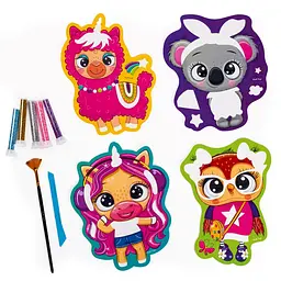 Набір для творчості Vladi Toys Glitter Art Блискучі звірята VT4501-11, 5 флаконів з гліттерами - мініатюра 5