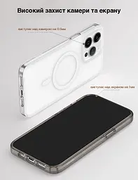 Чохол Vokamo для iPhone 15 Pro Max з магнітом Glacier білий матовий - мініатюра 3