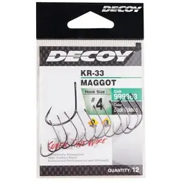 Гачок Decoy KR-33 Maggot 10 (14 шт/уп) (1562.05.41) - мініатюра 2