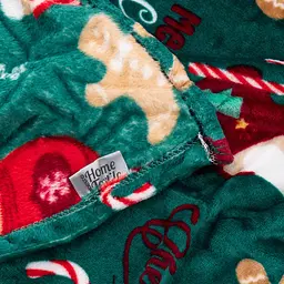 Плед Ardesto Christmas Flannel 160х200 см 100% поліестер різдвяні смаколики pbe0050458 - мініатюра 4