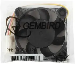 Вентилятор 40mm Gembird D40SM-12A - мініатюра 3