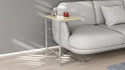 Столик Террі Ferrum-decor 650x440x330 Сірий метал ДСП Дуб Сонома 16 мм (FRD-104665)