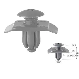 Кліпса розпірні Ford E7GZ17A Mazda Kia BF6750033 MBF6750033 (C393)