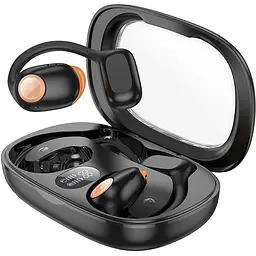Бездротові TWS навушники Hoco EA1, відкриті, BT5.3, 90mAh, 500mAh, 10h, black