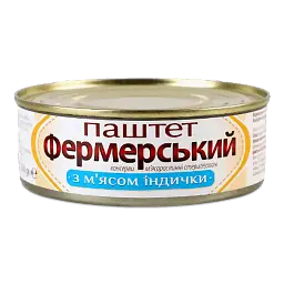 Паштет Фермерский с мясом индейки 240 г