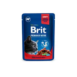 Вологий корм для котів Brit Premium Cat Meat Plate pouches 0.4 кг (асорти з 2 смаків М'ясна тарілка) - мініатюра 2