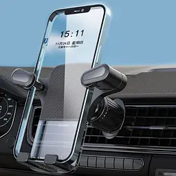 Автотримач для телефону на повітропровід Затискач під Вагою (CA10) - мініатюра 4