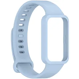 Силіконовий ремінець для фітнес браслетів Xiaomi Smart Band 9 Active Redmi Smart Band 3, Silicone, light blue, зі зручною застібкою, на фітнес трекер та смарт годинник, ArmorStandart (ARM85582) - мініатюра 3