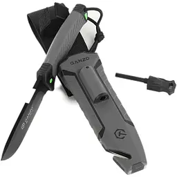 Ніж Ganzo G8012V2-GY з паракордом сiрий - мініатюра 3