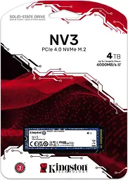 Накопичувач SSD NVME - твердотільний диск KINGSTON NV3 4TB (SNV3S/4000G) - мініатюра 7