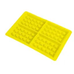 Форма силіконова для випікання вафель 28x18x1.5 см, Kitchen Master Жовтий 86199