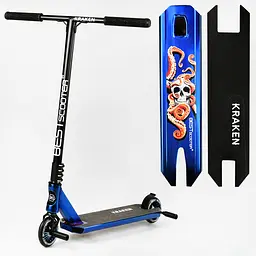Самокат трюковий Best Scooter 58х87 см Чорно-блакитний 000231337 - мініатюра 2