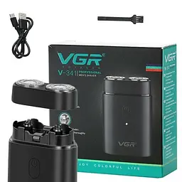 Бритва акумуляторна роторна портативна VGR V-341 - мініатюра 9