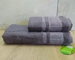 Набір турецьких бамбукових махрових рушників Cestepe 50х90+70х140 Bamboo Aymira Violet
